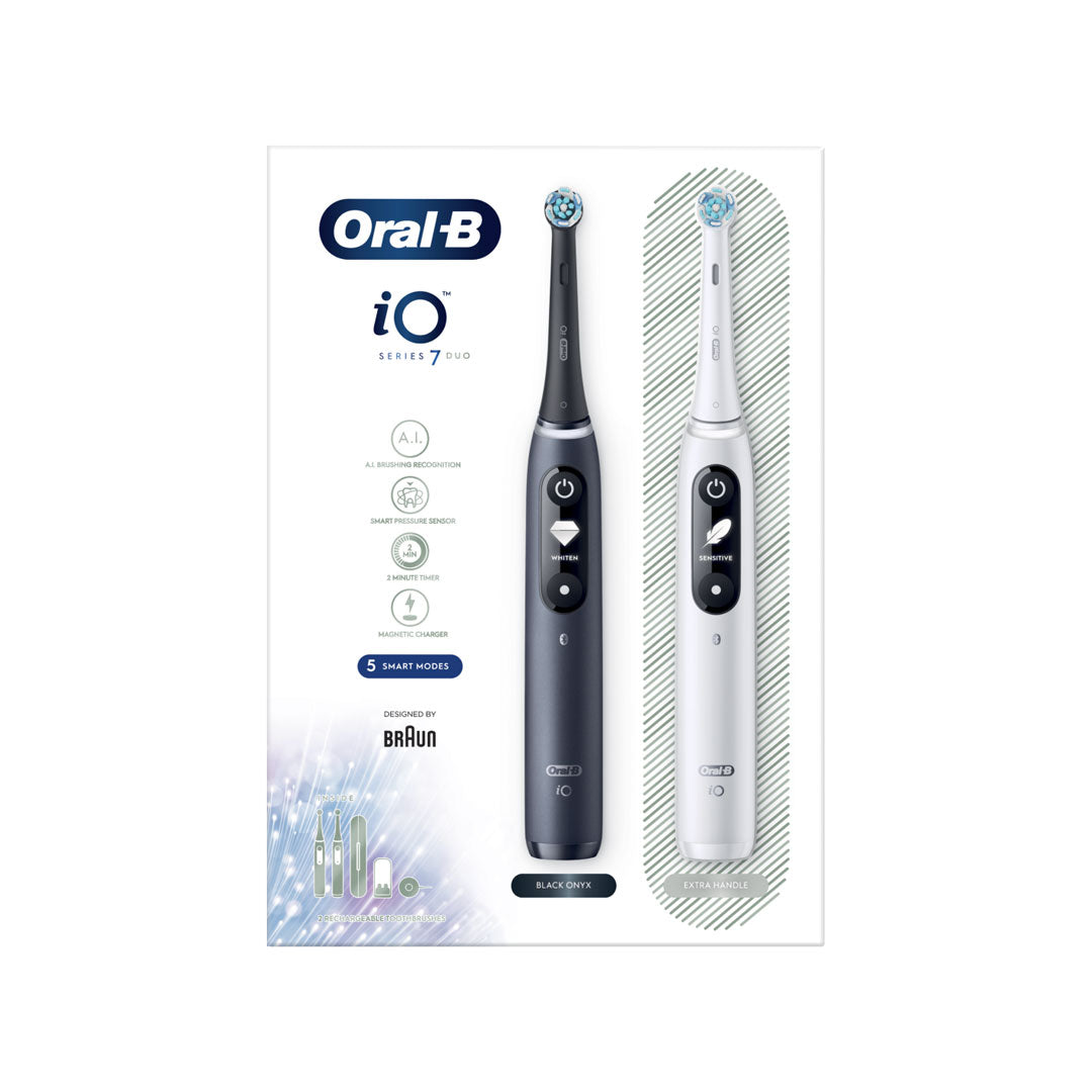 ORAL-B iO 7 Series Duo Pack elektriniai dantų šepetėliai