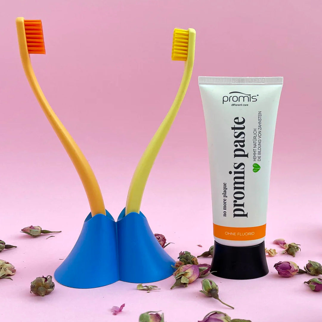 PROMIS DUO ecological antibacterial stand for two brushes