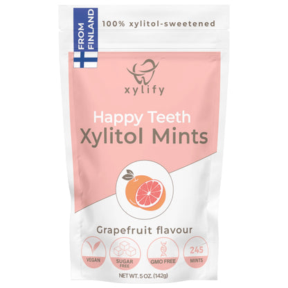 XYLIFY HAPPY TEETH ksilitolio pastilės