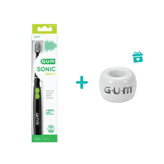 GUM SONIC DAILY electric toothbrush with battery