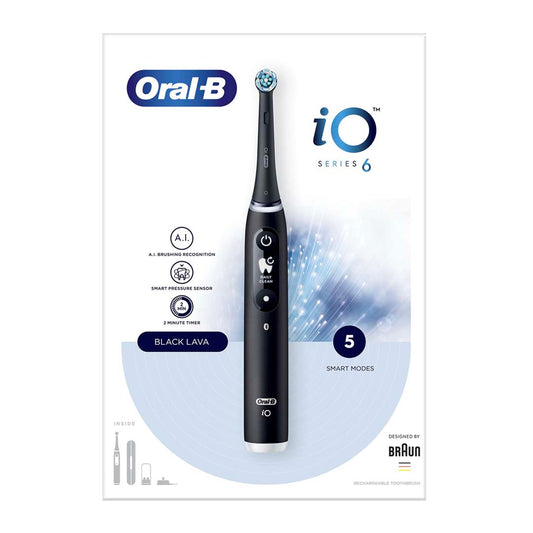 ORAL-B IOM6.1B6.3DK BLACK LAVA elektrinis dantų šepetėlis