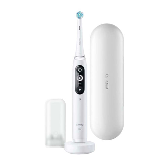 ORAL-B IOM7.1A1.1BD WHITE ALABASTER elektrinis dantų šepetėlis