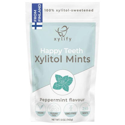 XYLIFY HAPPY TEETH ksilitolio pastilės