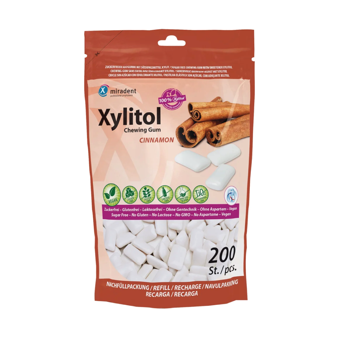 XYLITOL chewing gum with, refill pack (200 pcs.)