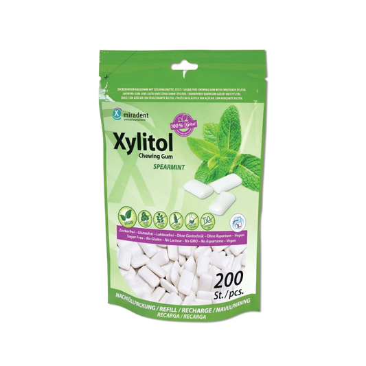 XYLITOL chewing gum with, refill pack (200 pcs.)