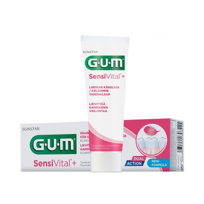 GUM toothpaste Sensivital 75ml, daily protection of sensitive teeth and gums