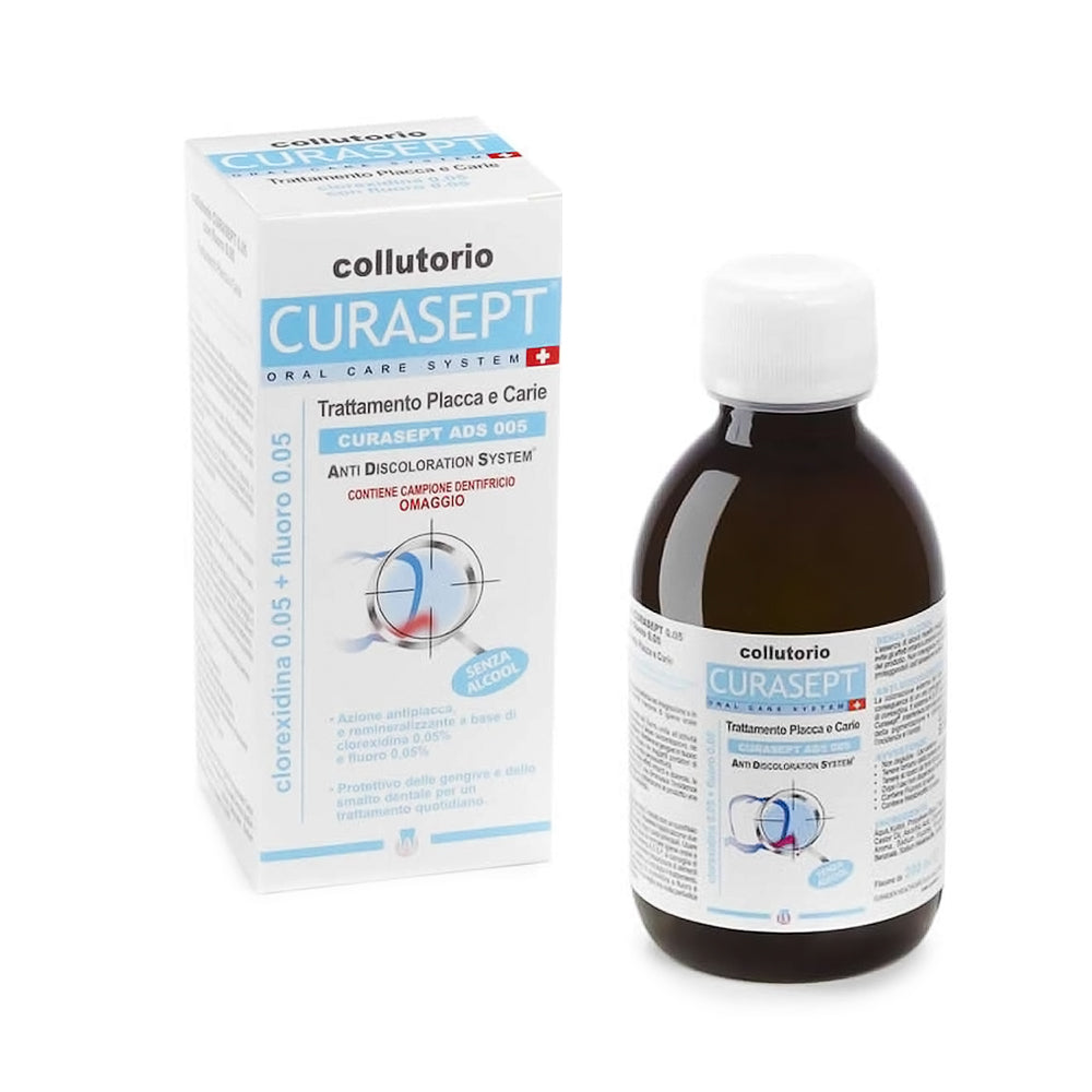 CURASEPT ADS 005 rinse with fluoride and 0.05% chlorhexidine