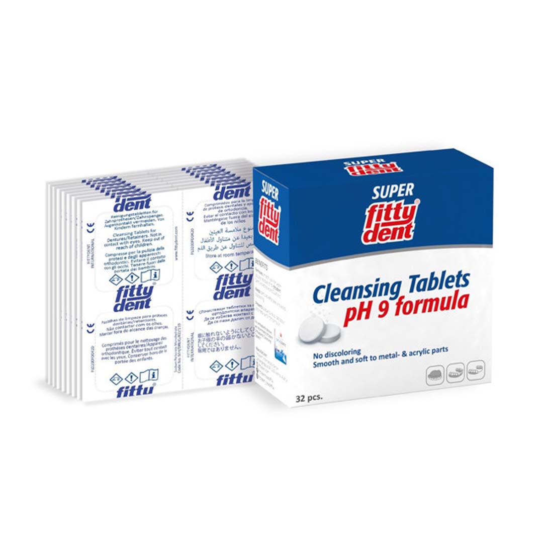 FITTYDENT denture cleaning tablets