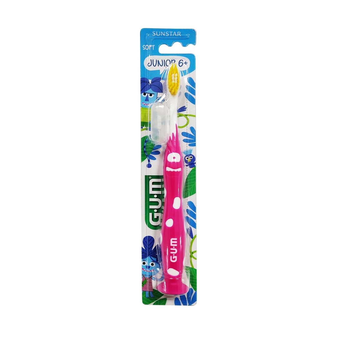 GUM JUNIOR MONSTERS soft toothbrush for children 6+