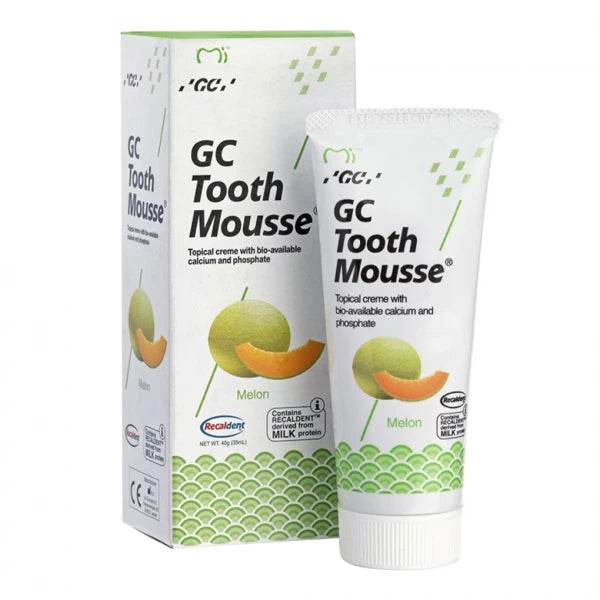 GC TOOTH MOUSSE RECALDENT toothpaste without fluoride