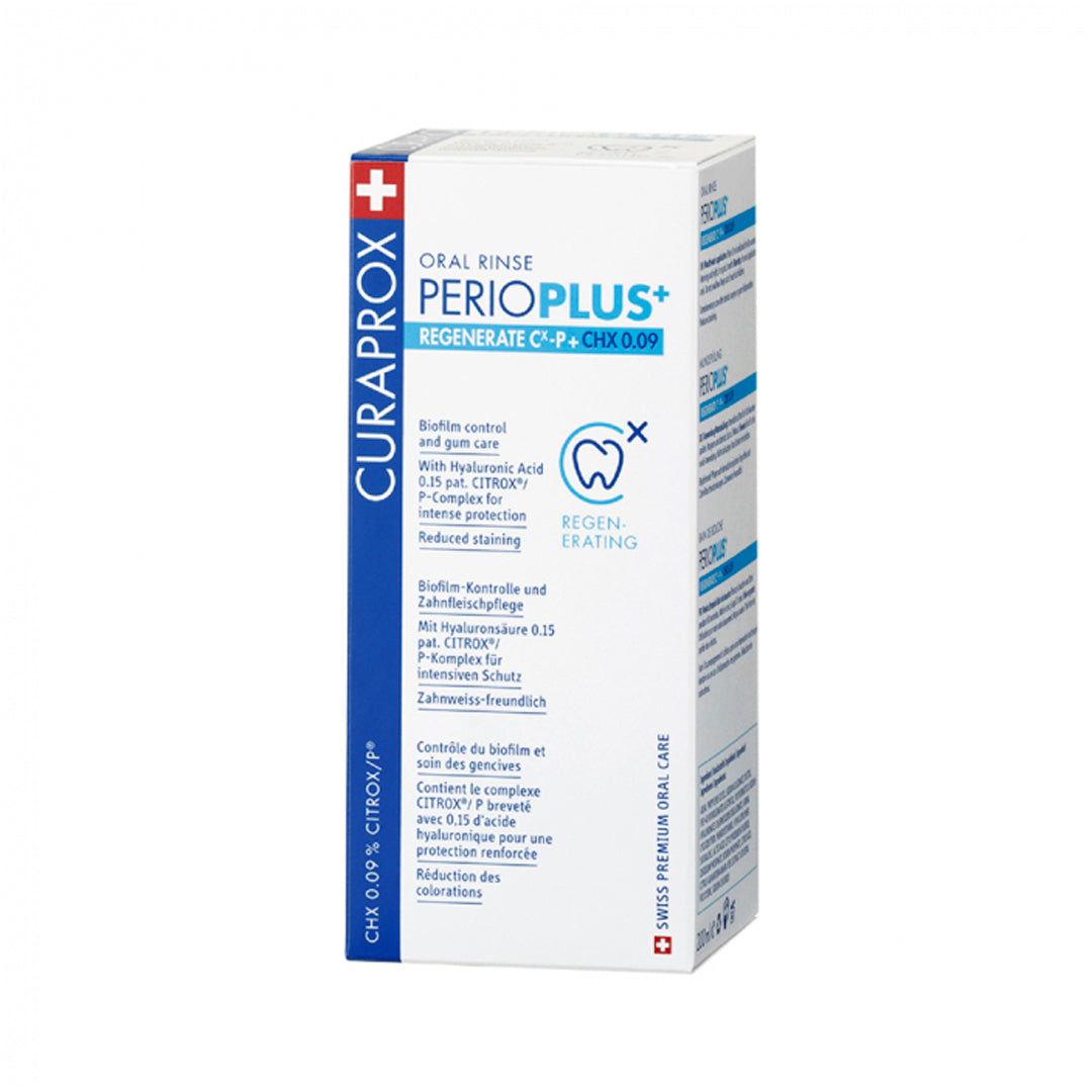 CURAPROX PERIOPLUS+ REGENERATE antibacterial mouthwash with 0.09% chlorhexidine