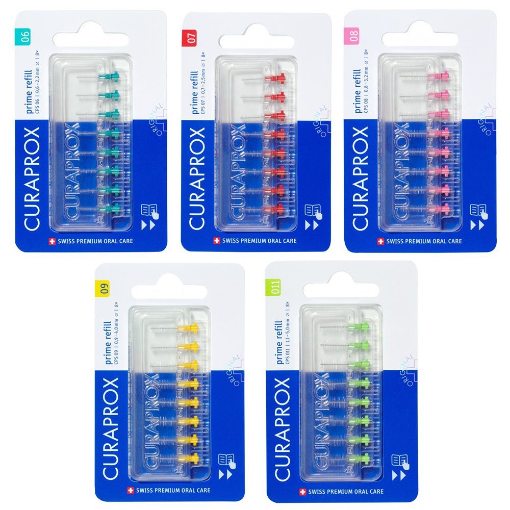 Refill of CURAPROX PRIME START interdental brushes, 8 pcs.