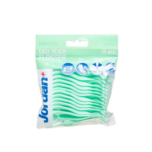 JORDAN EASY REACH FLOSSER interdental floss, mint, 25 pcs.