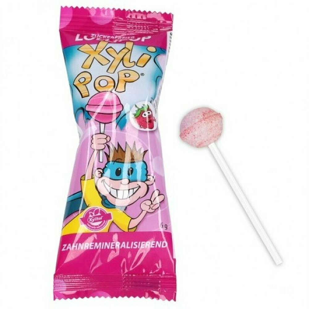 Xylipops Sugar Free Xylitol Lollipops Strawberry