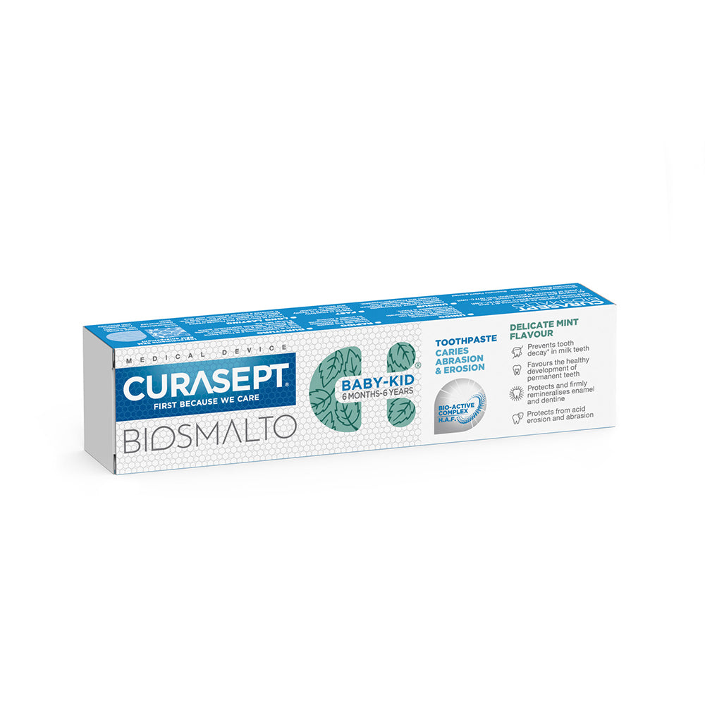 CURASEPT BIOSMALTO BABY-KID toothpaste with fluoride for children (up to 6 years)