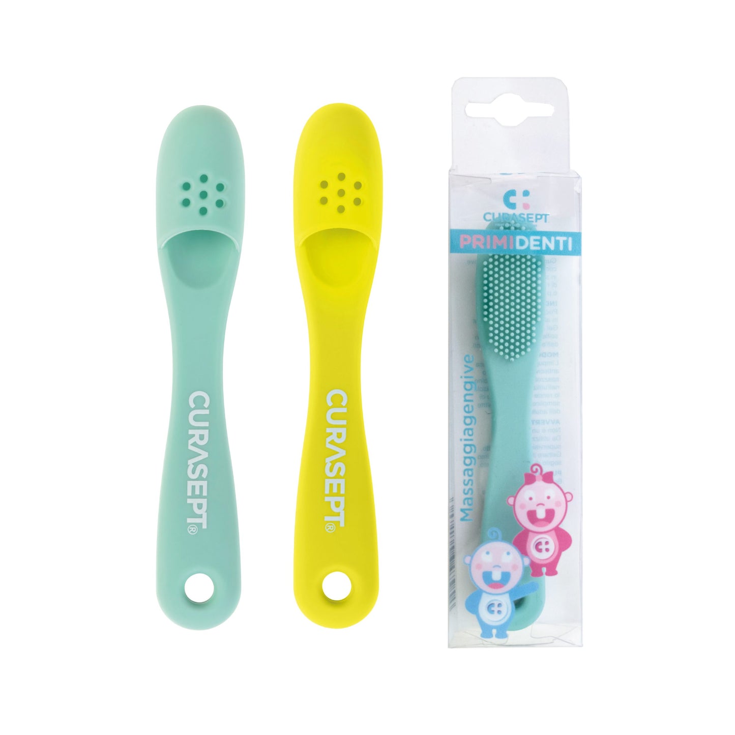 CURASEPT PRIMIDENTI gel and massaging brush set for babies (up to 6 months)