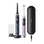ORAL-B iO 9 Duo Black Onyx & Rose Quartz elektrinis dantų šepetėlis