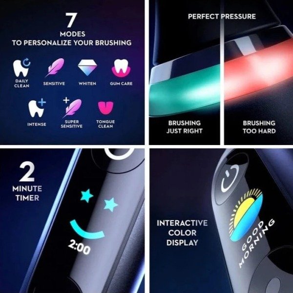 ORAL-B iO Series 9 elektrinis dantų šepetėlis - Vaizdas 5