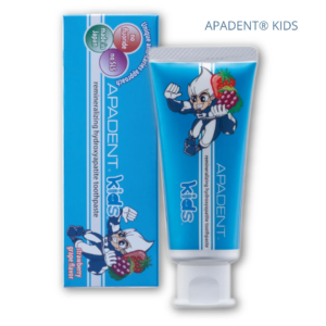 APADENT KIDS, 3+ be SLS/ braškių/vynuogių skonio 60g