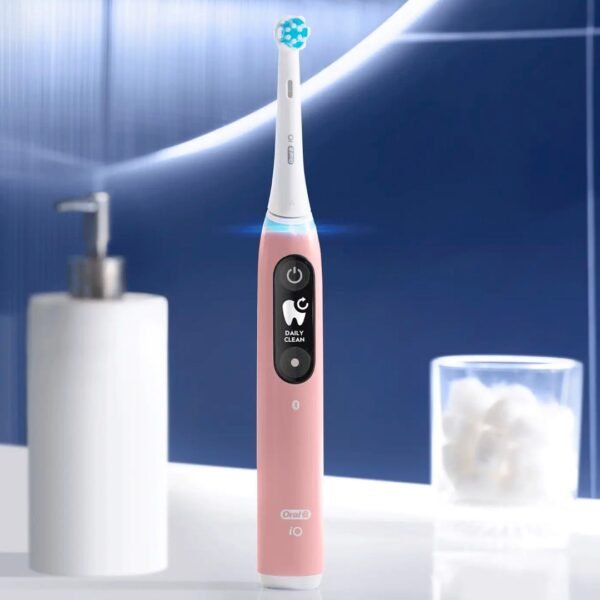 ORAL-B Braun iO Series 6 ROŽINIS elektrinis dantų šepetėlis - Image 5