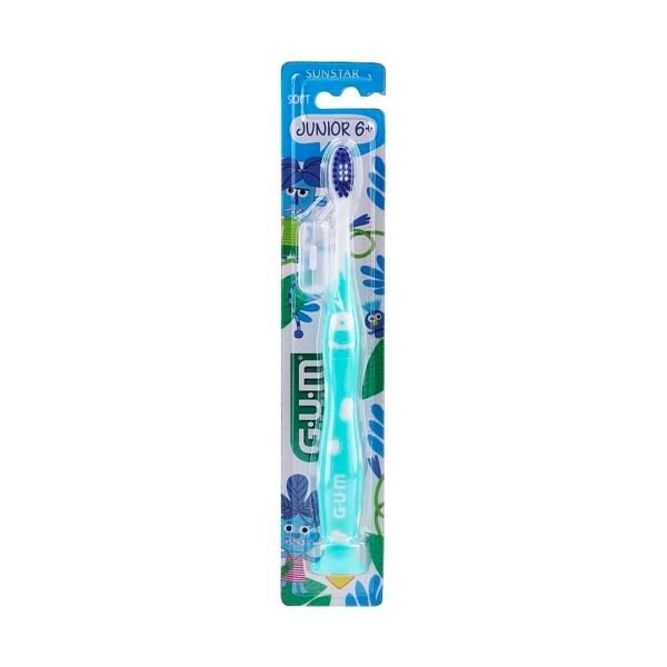 GUM JUNIOR MONSTERS minkštas dantų šepetėlis vaikams 6+ - Image 4