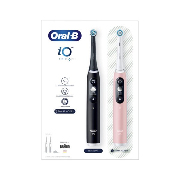 ORAL-B iO 6 Series Duo Pack elektriniai dantų šepetėliai - Image 4