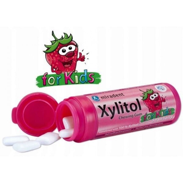 XYLITOL KIDS kramtomoji guma su ksilitoliu vaikams (30 vnt.) - Image 3