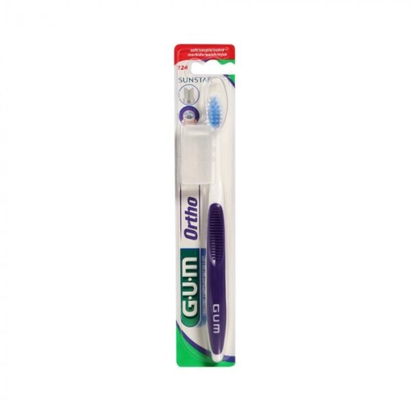 GUM ORTHO dantų šepetėlis nešiojantiems breketus