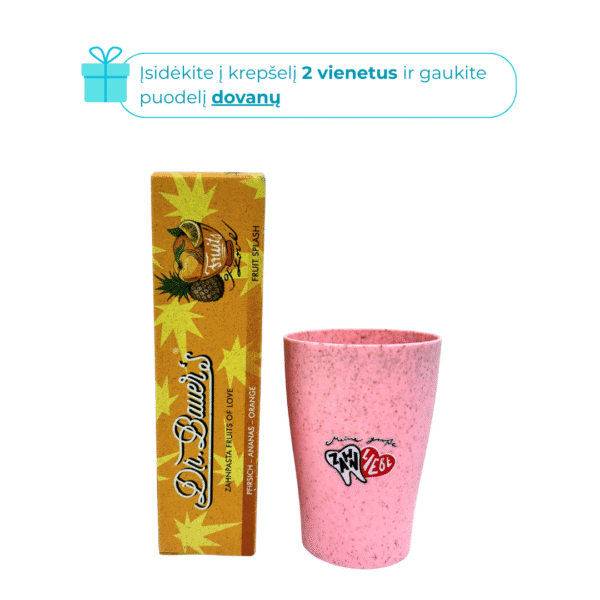 DR. BAUER’S FRUITS OF LOVE persikų, ananasų bei apelsinų skonio dantų pasta - Image 9