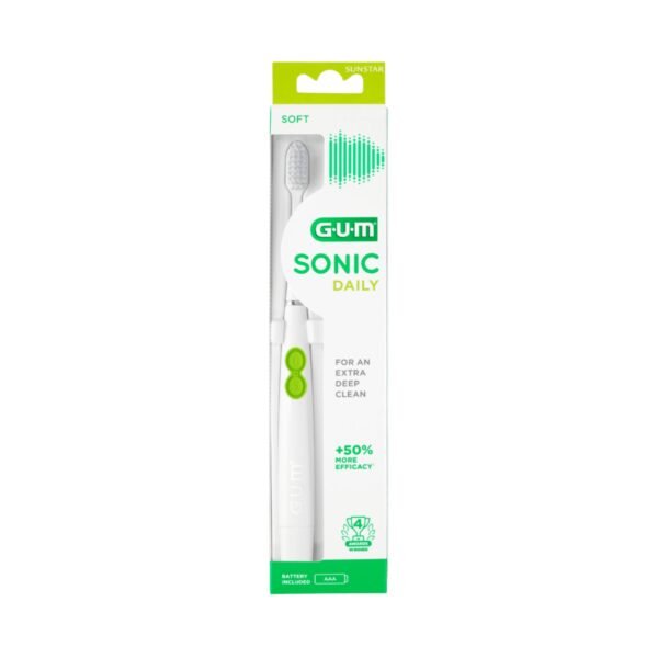 GUM SONIC DAILY elektrinis dantų šepetėlis su baterija - Image 2