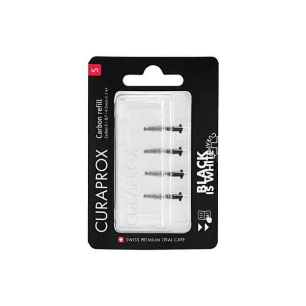CURAPROX CARBON tarpdančių šepetėlių papildymas, 4 vnt. - Image 3