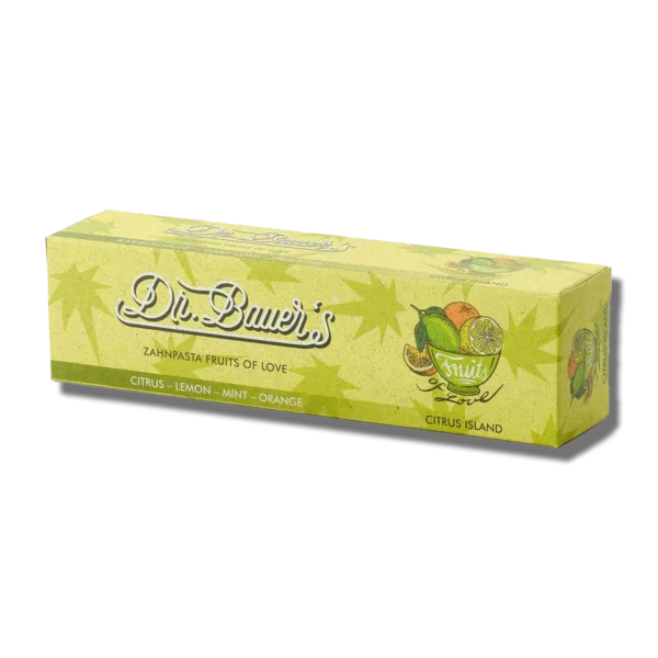 Dr. Bauer's Fruits of Love Citrusinių vaisių skonio dantų pasta - Image 4