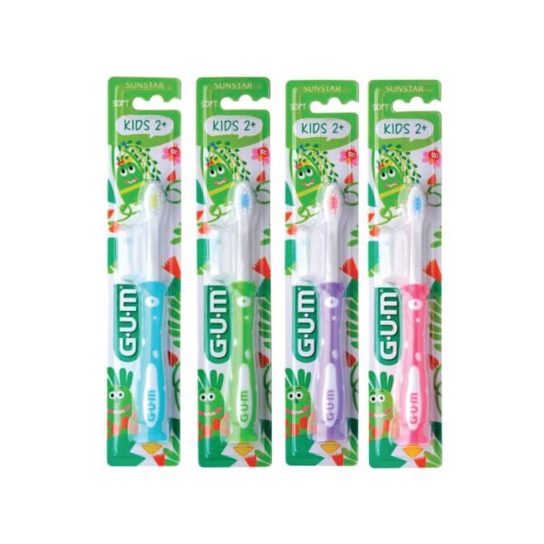 GUM KIDS MONSTERS minkštas dantų šepetėlis vaikams (2+ m.) - Image 2