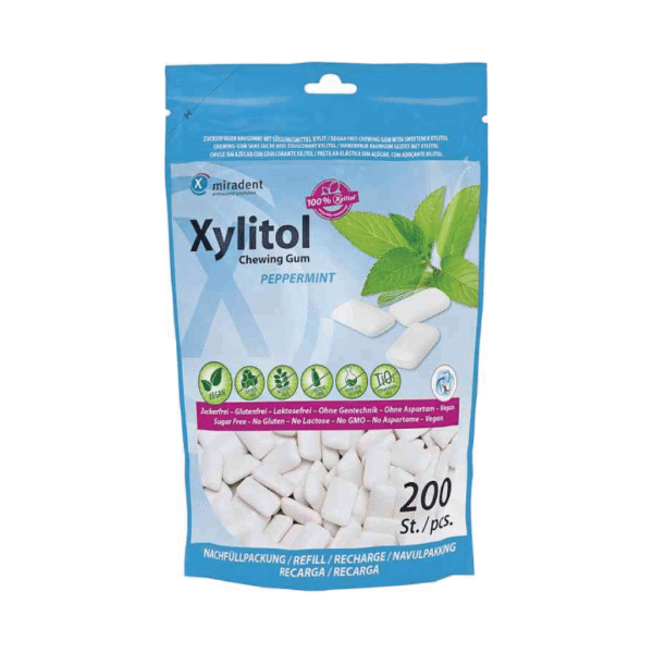 XYLITOL kramtomoji guma, papildymas (200 vnt.) - Image 2